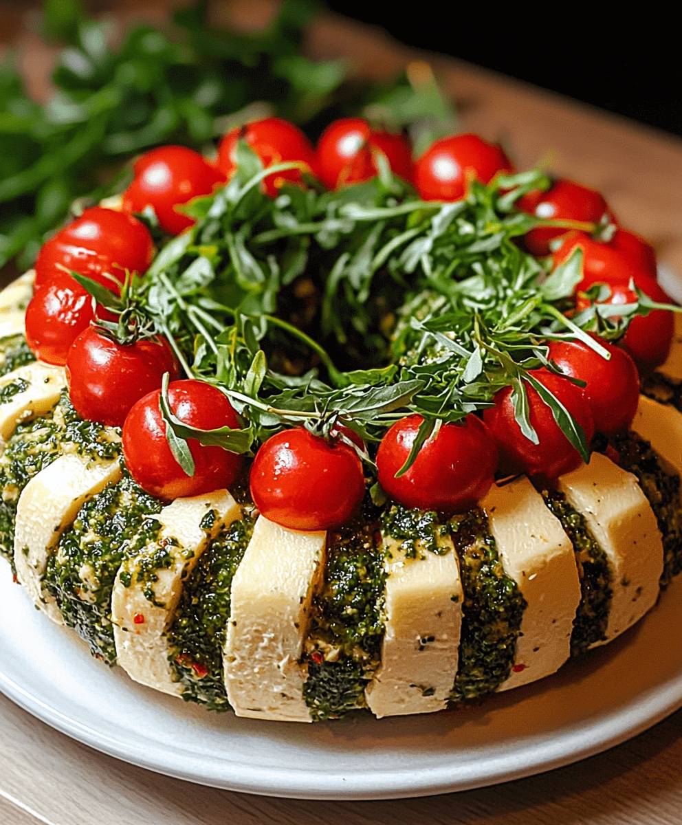 Pesto Käsekugel Kranz