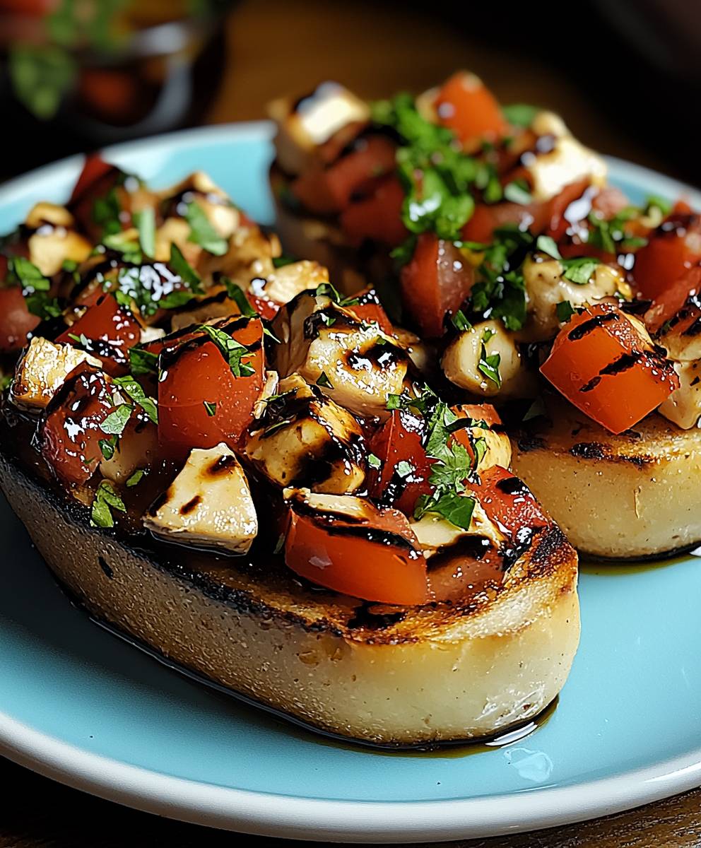Hähnchen Bruschetta Balsamico