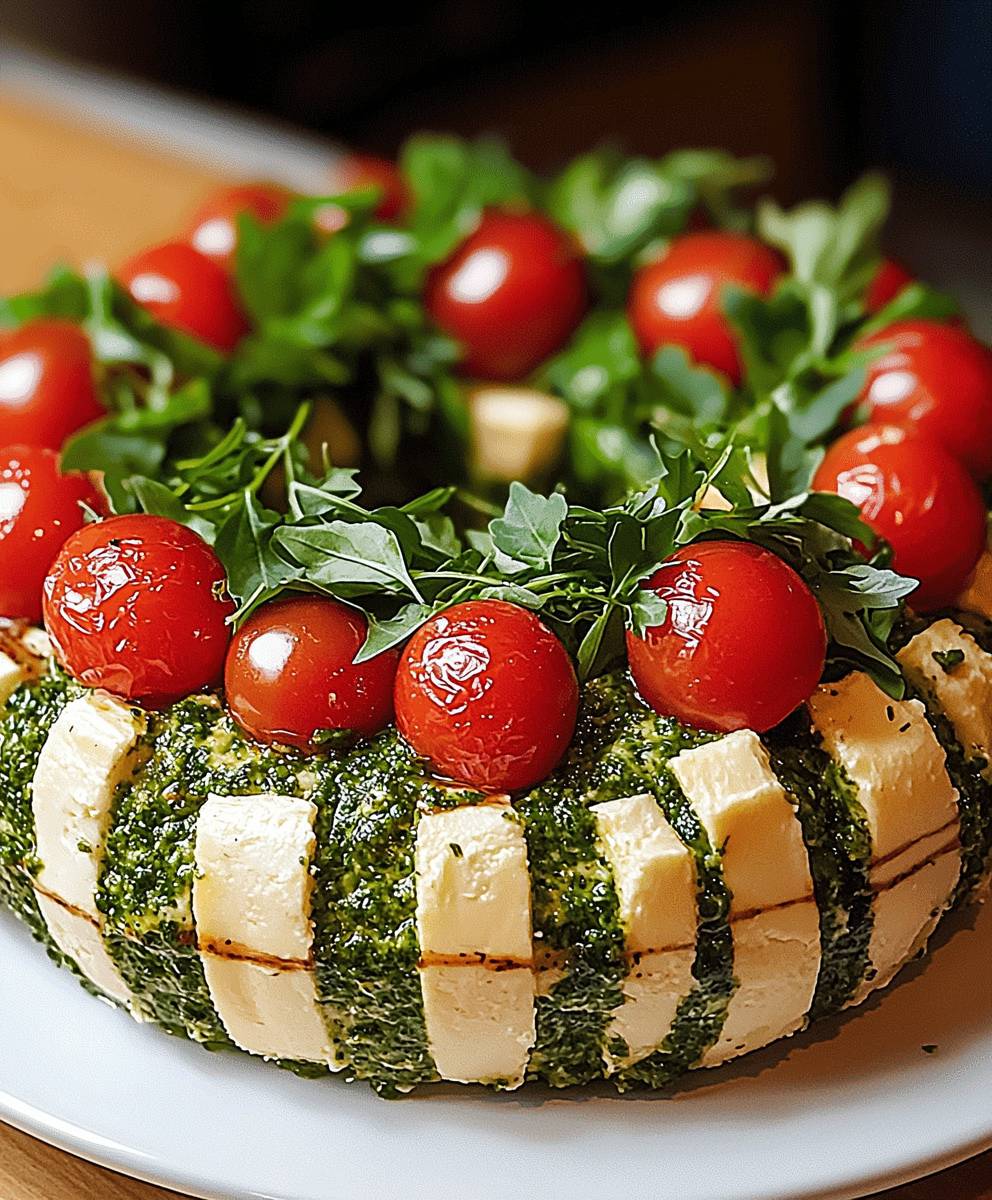 Pesto Käsekugel Kranz