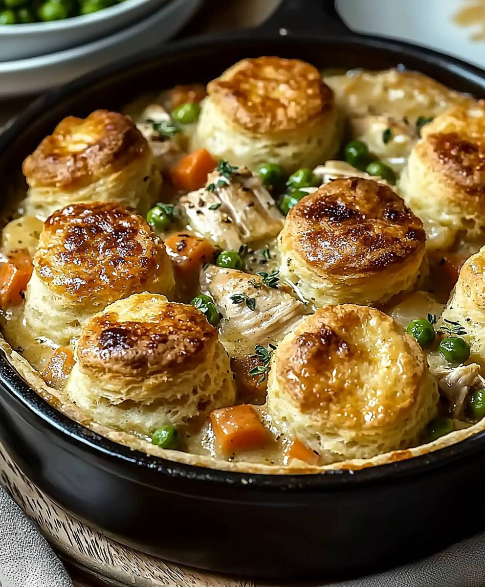 Hähnchen Pastete mit Keksen