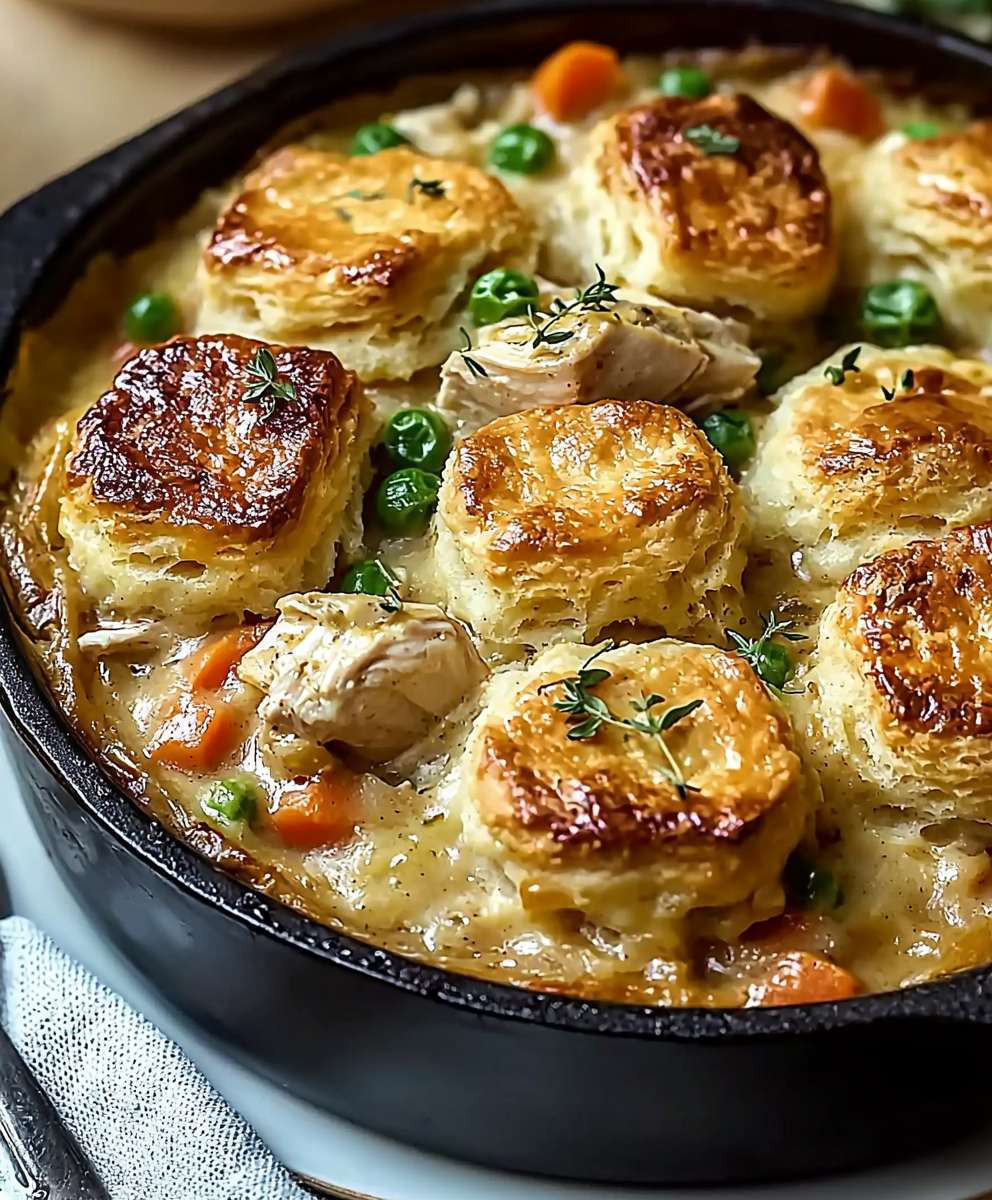 Hähnchen Pastete mit Keksen