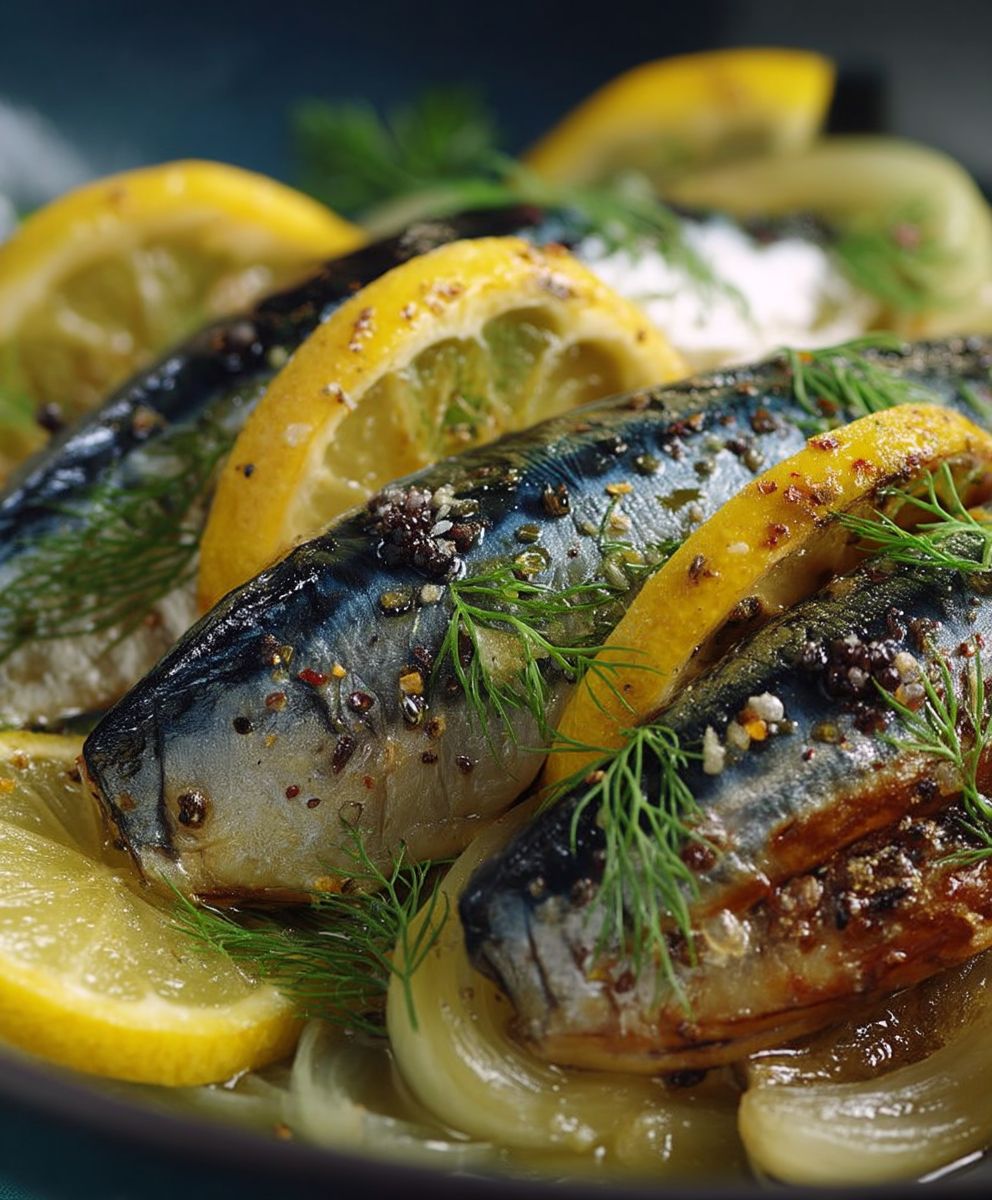 Zitronen Makrele mit Fenchel