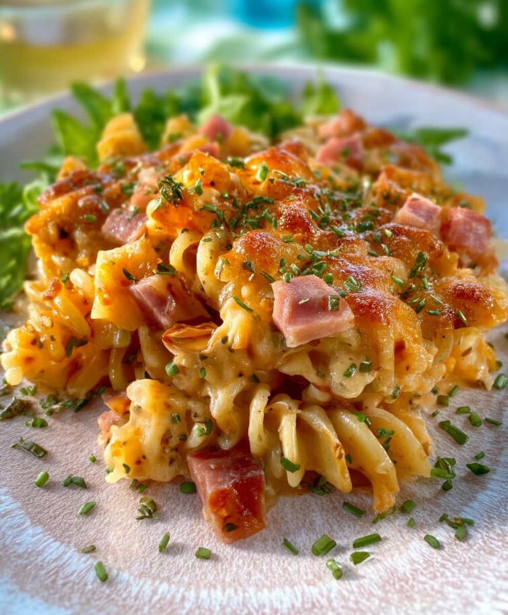 Nudel Schinken Gratin schnell