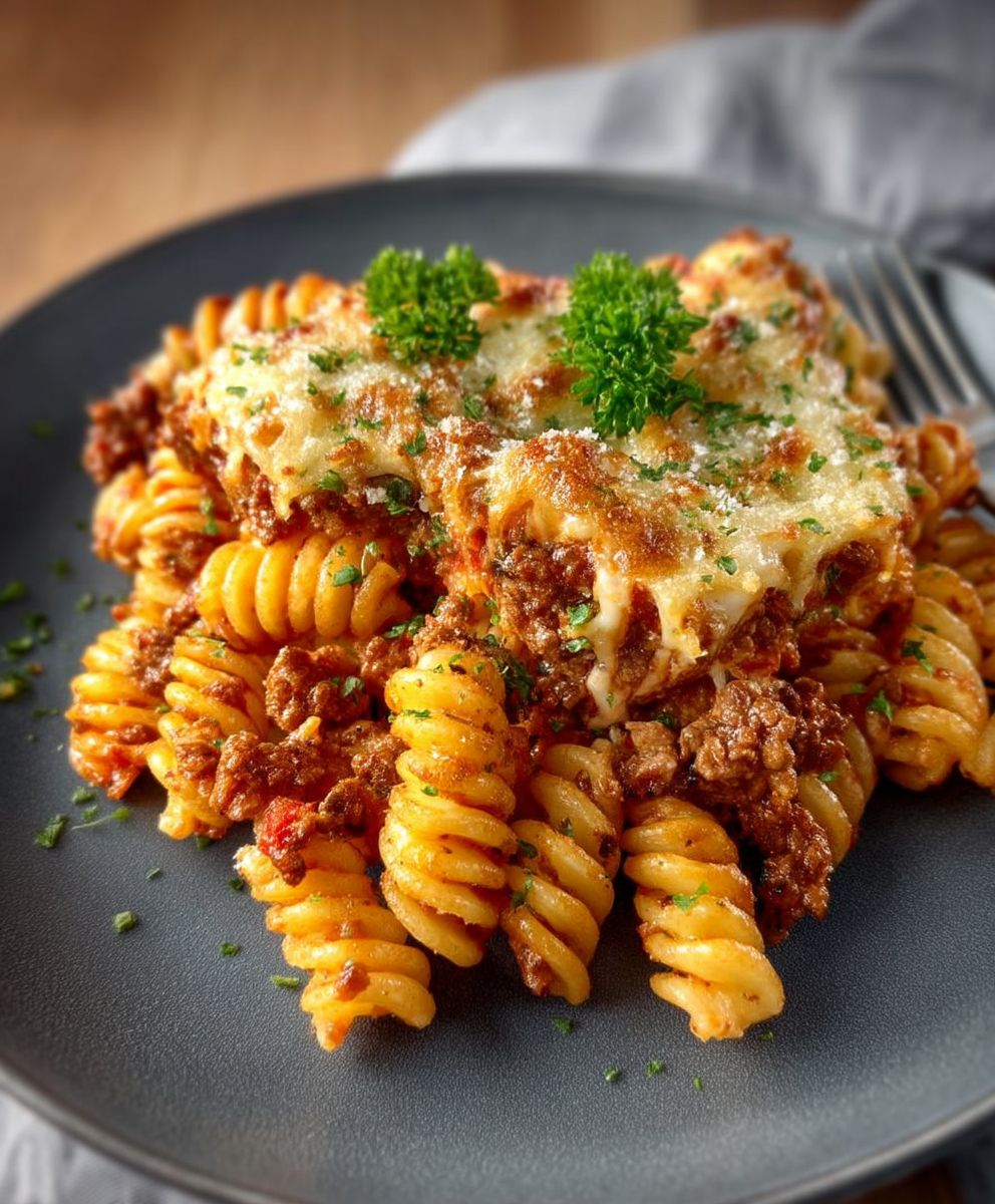Nudelauflauf mit Hackfleisch