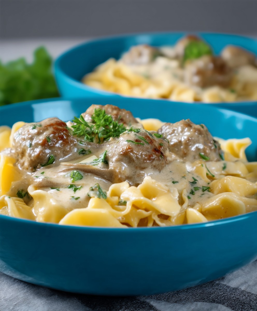 Köttbullar Pasta Hackbällchen Soße