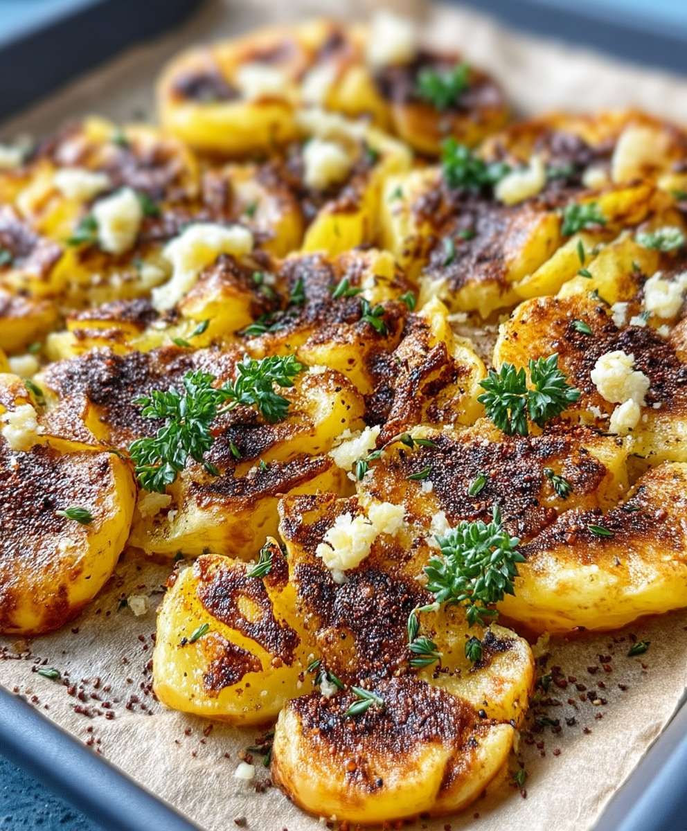 Knusprige Quetschkartoffeln 3 Zutaten