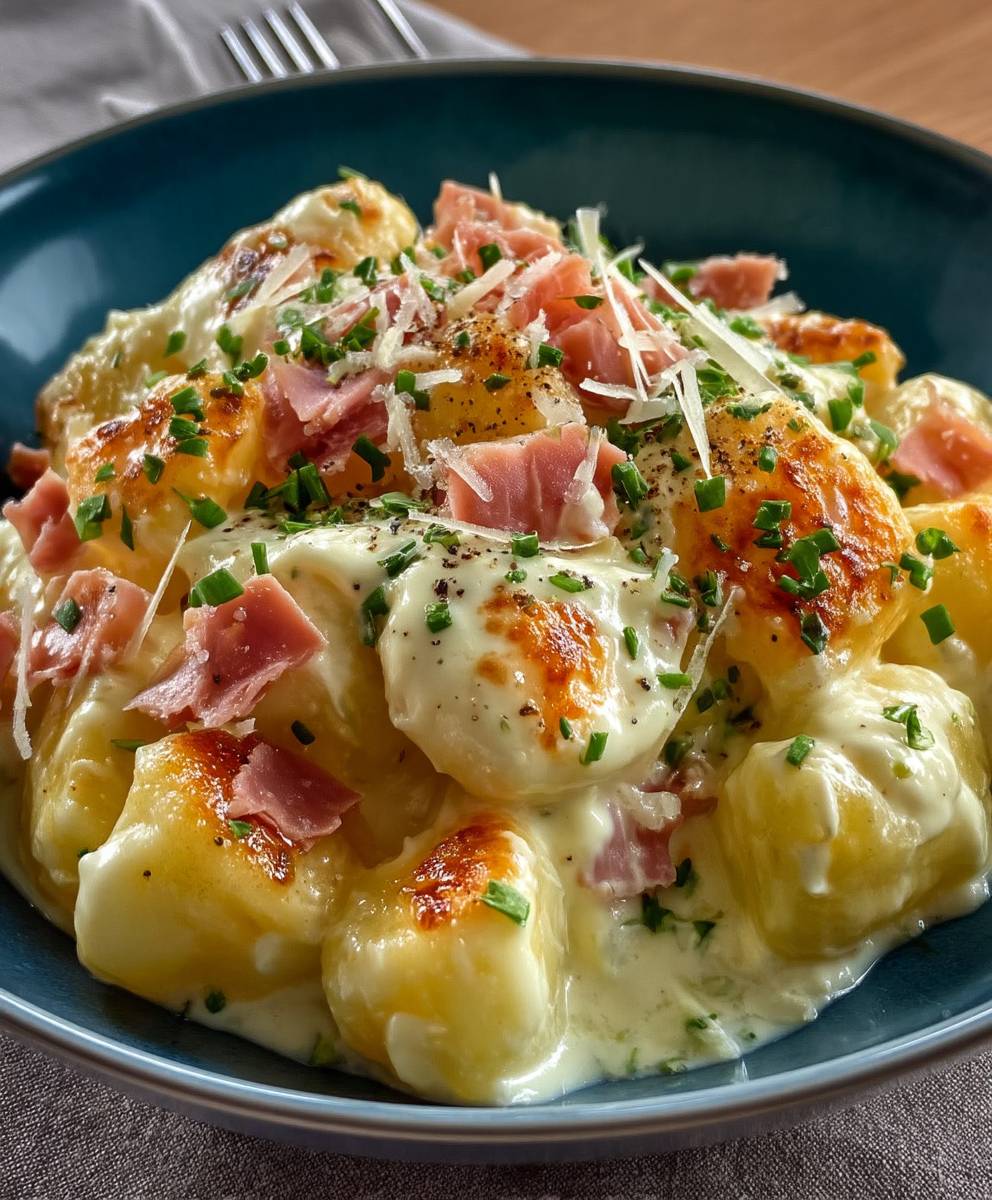 Käse Gnocchi cremige Soße