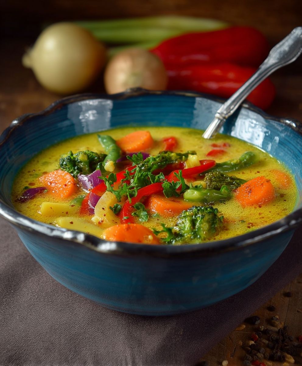 Curry Kokos Gemüsesuppe