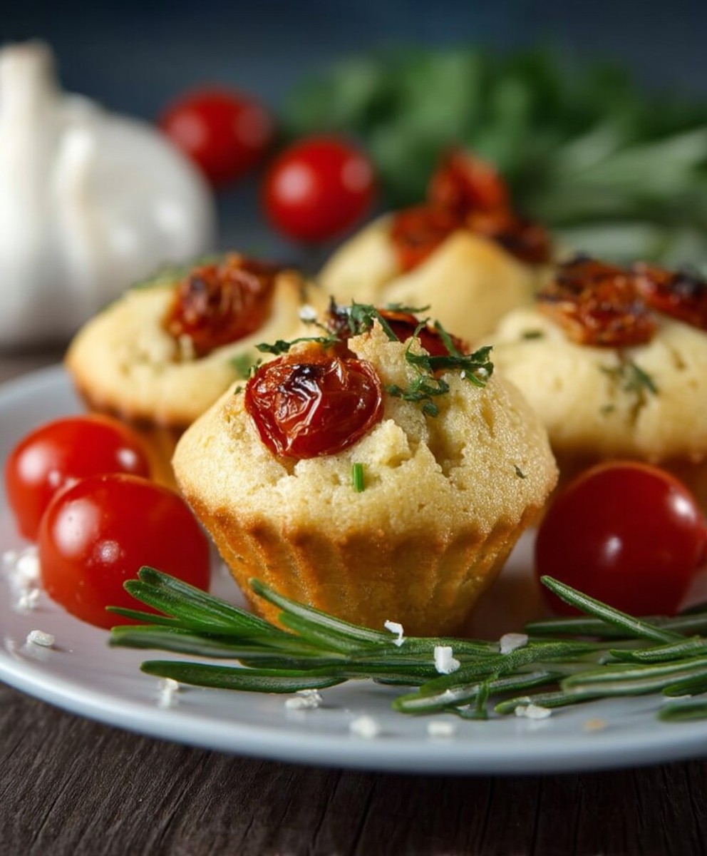 Focaccia Muffins Tomate Rosmarin