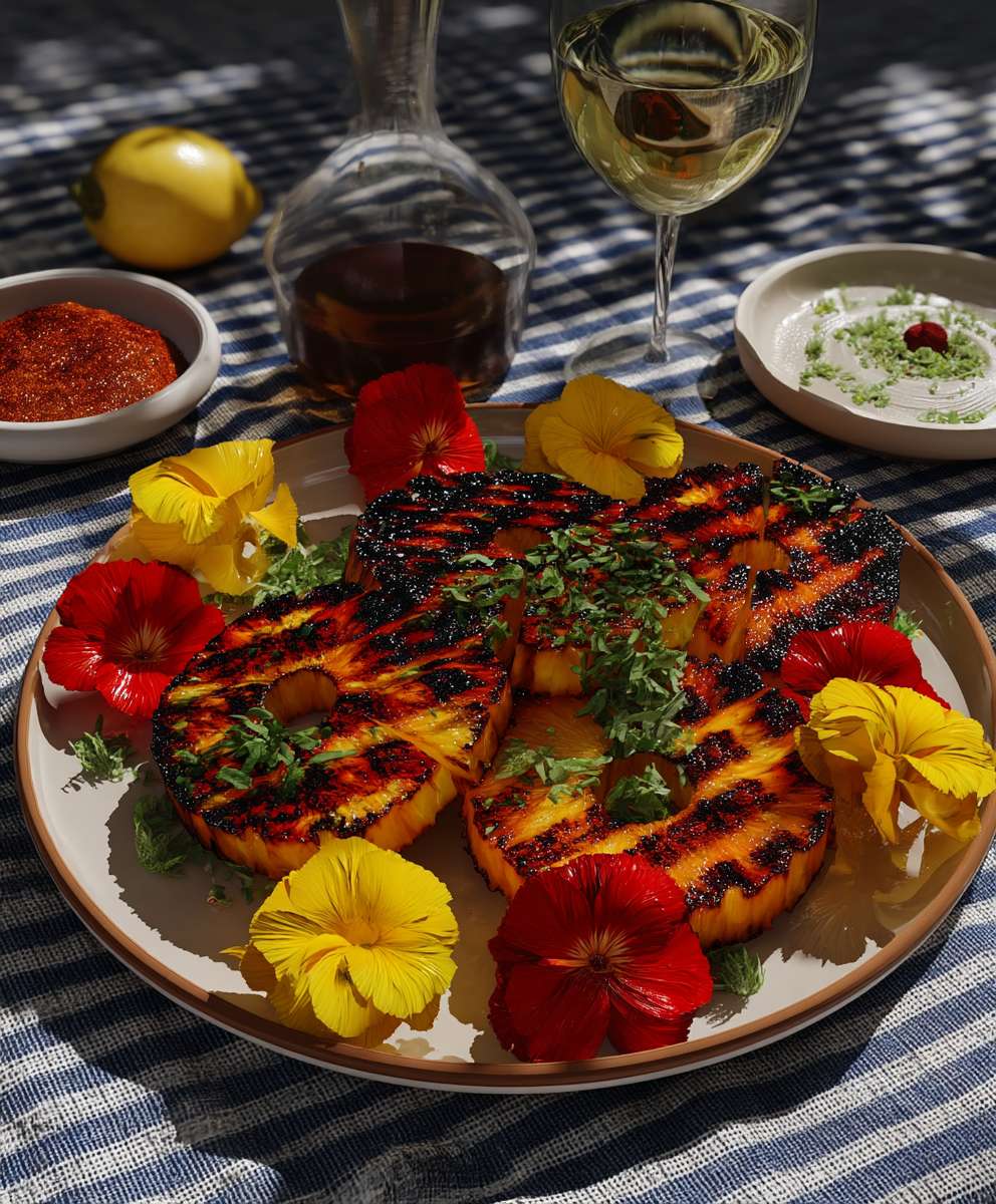 Gegrillte Ananas Brasilianische Art