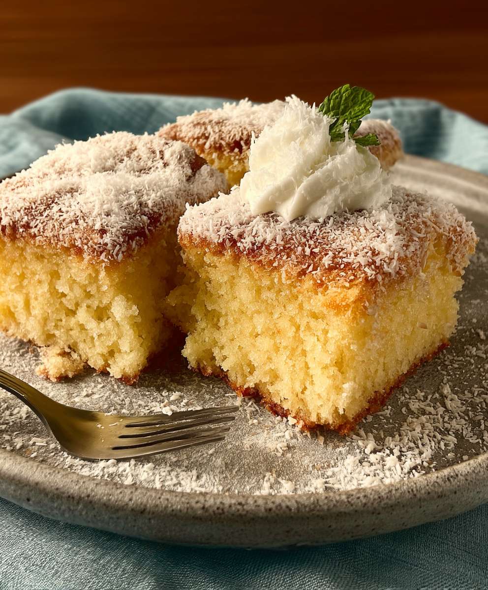 Buttermilchkuchen Kokos saftig fluffig