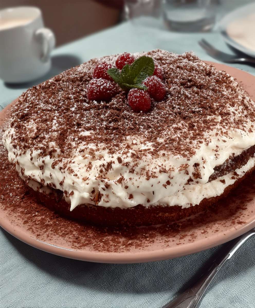 Mandelkuchen Marzipan Sahnefüllung