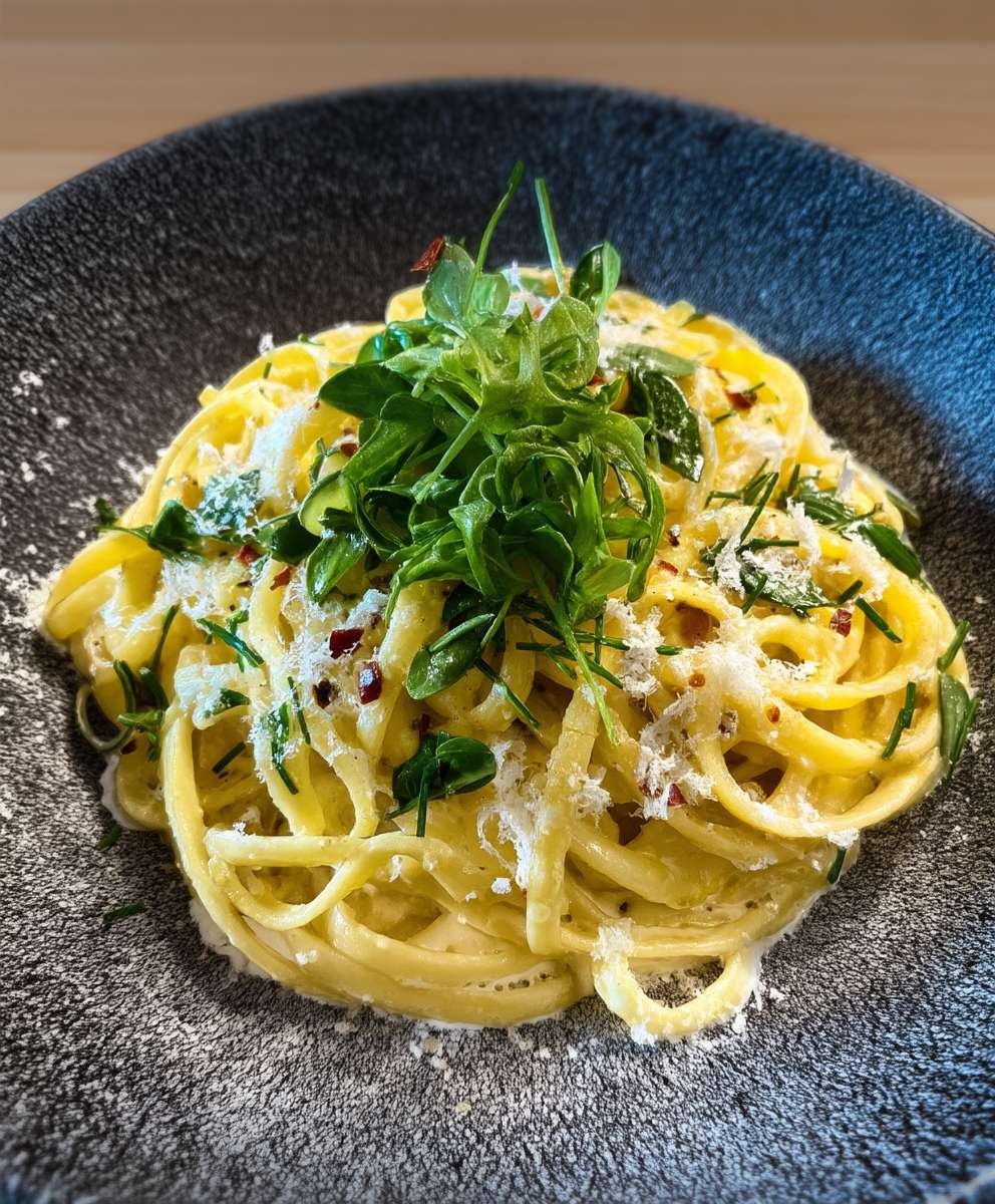 Vegetarische Spaghetti Carbonara