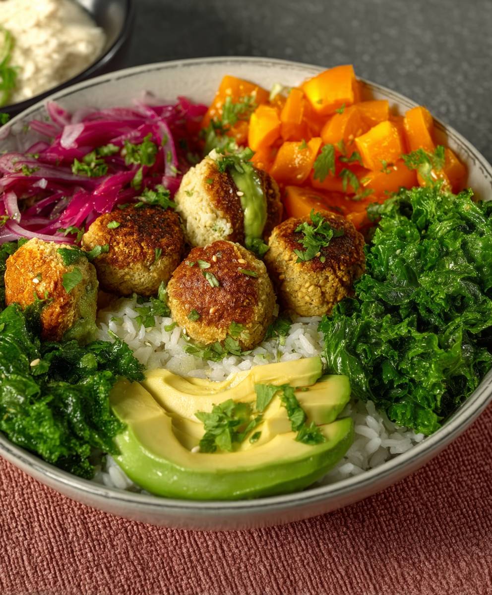 Falafel Bowl einfach zubereiten