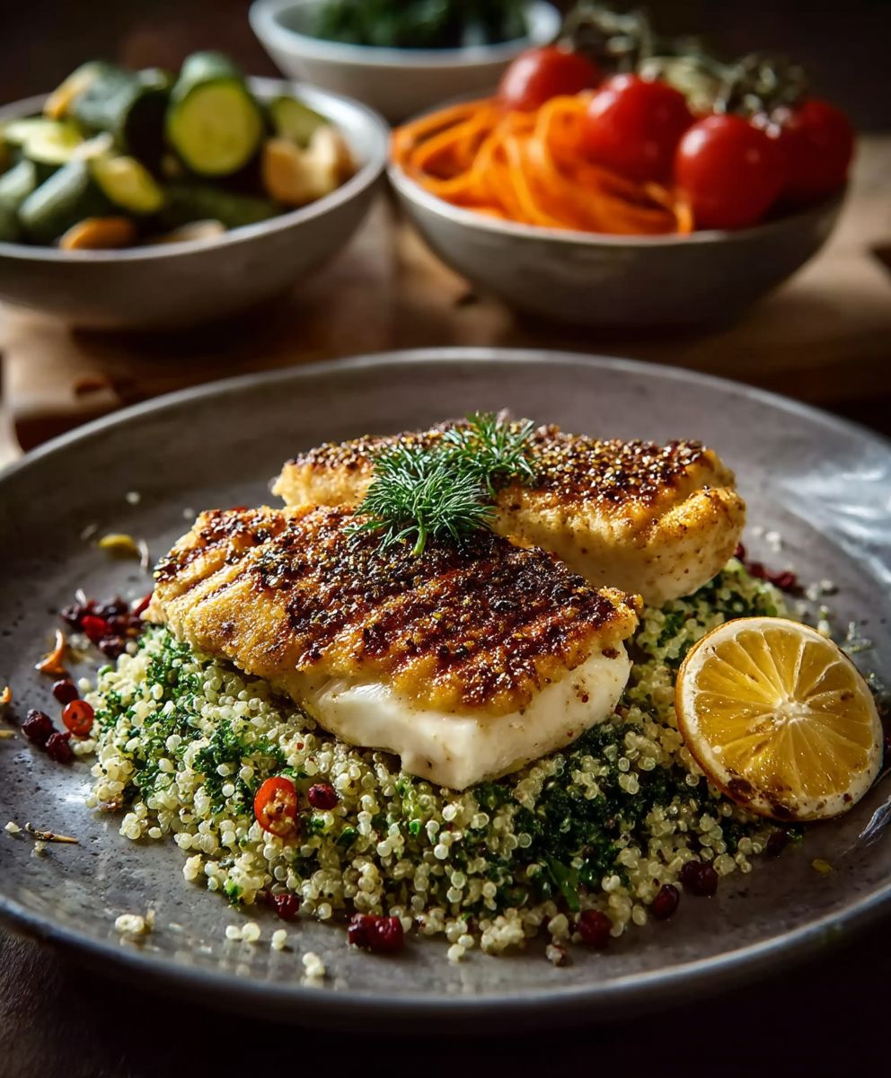 Hähnchenfilet Quinoa Gemüse
