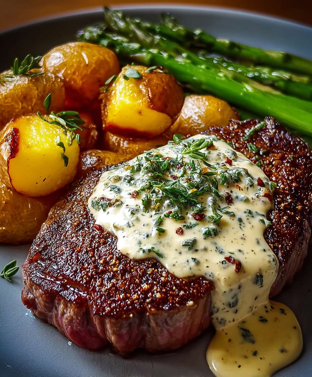 Knoblauch Parmesan Steak