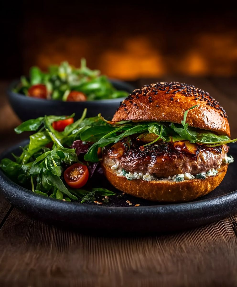 Wolkenburger mit Salat