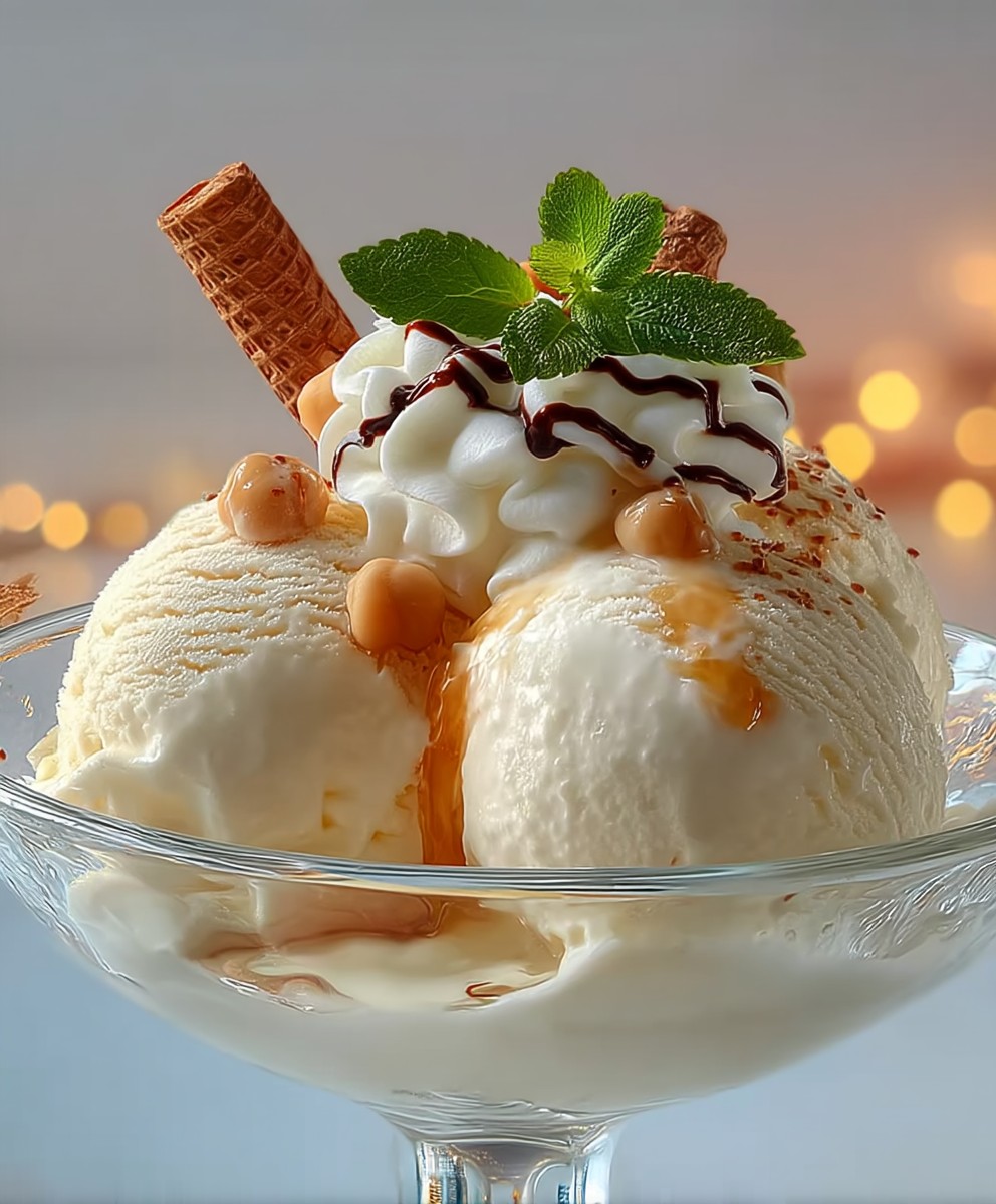 Kichererbsen Vanille Eis