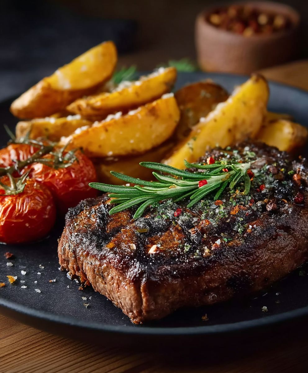 Rib Eye Kartoffelspalten