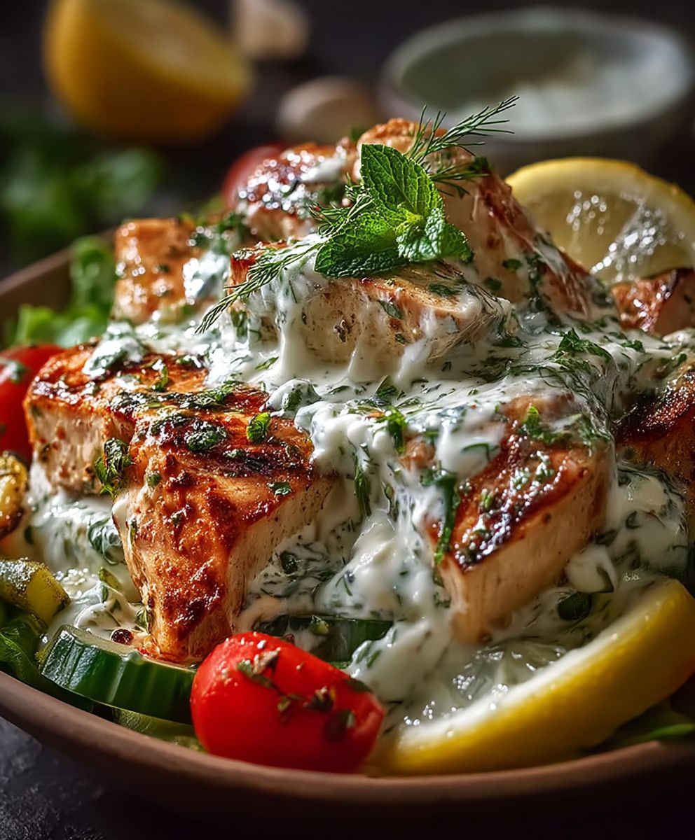 Griechisches Hähnchen Tzatziki