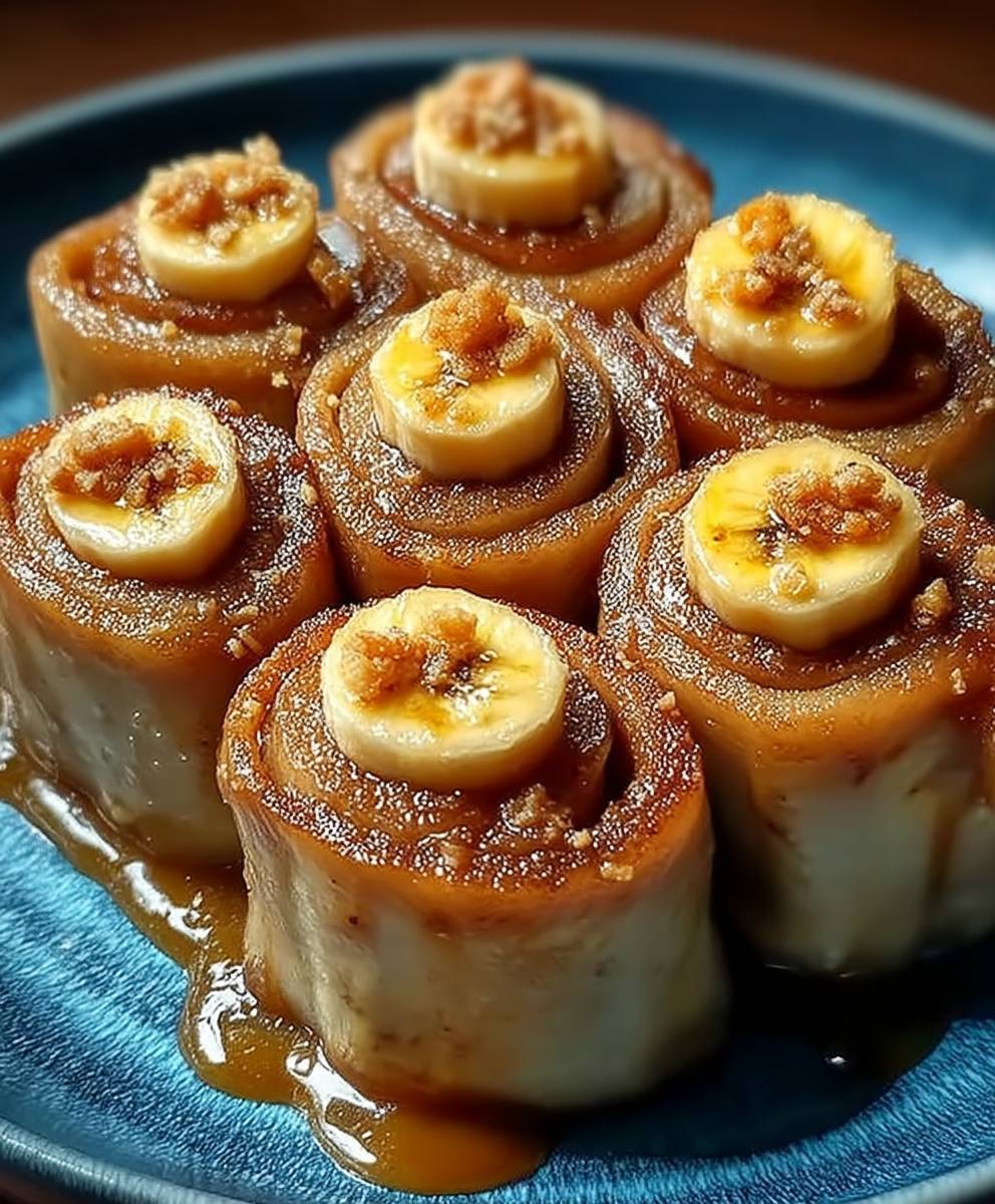 Mandelbutter Bananen Rollen