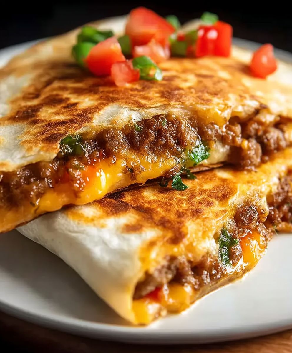 Wurst Käse Frühstück Quesadillas