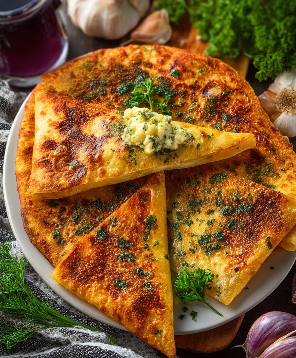 Knoblauch Kräuterbutter Ofen Wraps