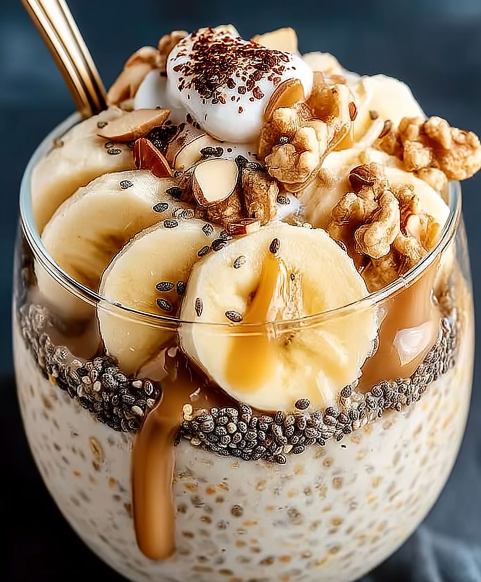 Bananenbrot Overnight Oats