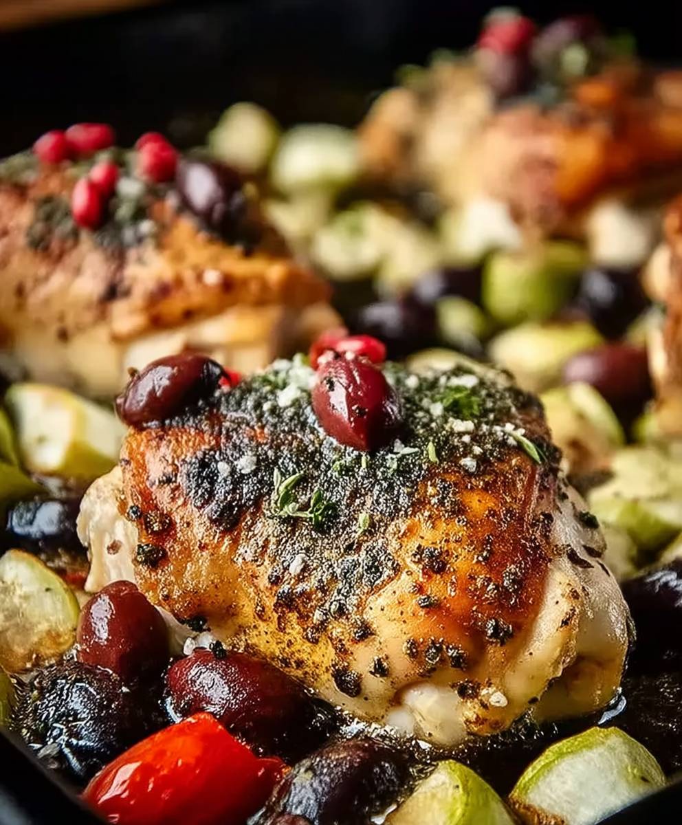 Griechisches Blech Hähnchen