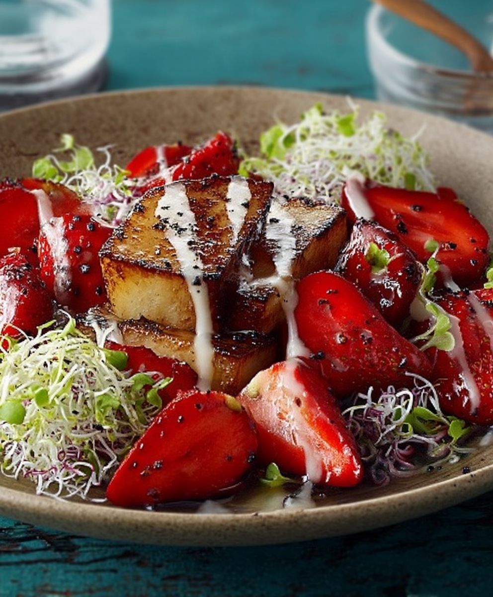 Pikante Erdbeeren zubereiten