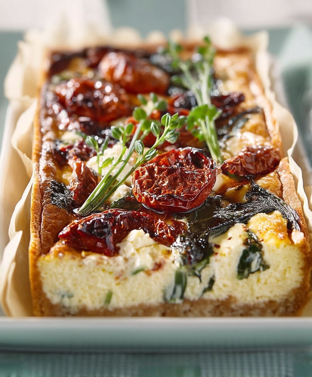 Lauchkuchen getrocknete Tomaten