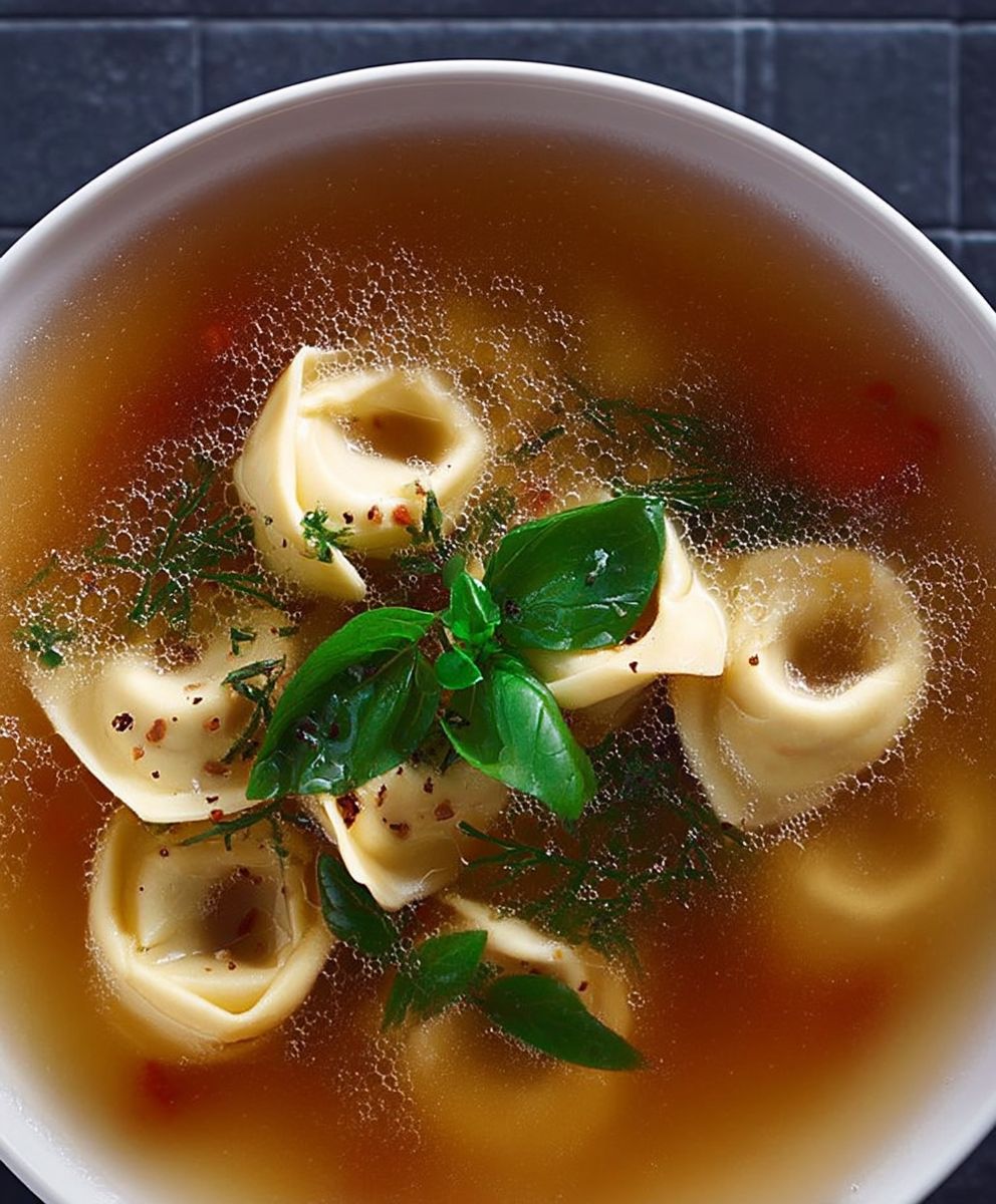 Tortellini in Brühe