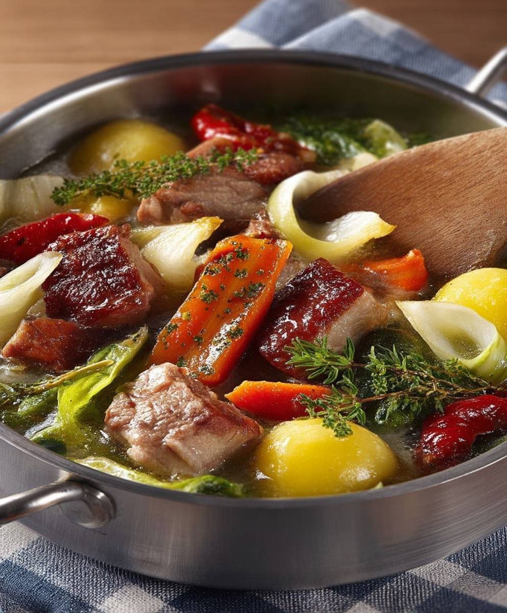 Gemüseeintopf mit Fleisch
