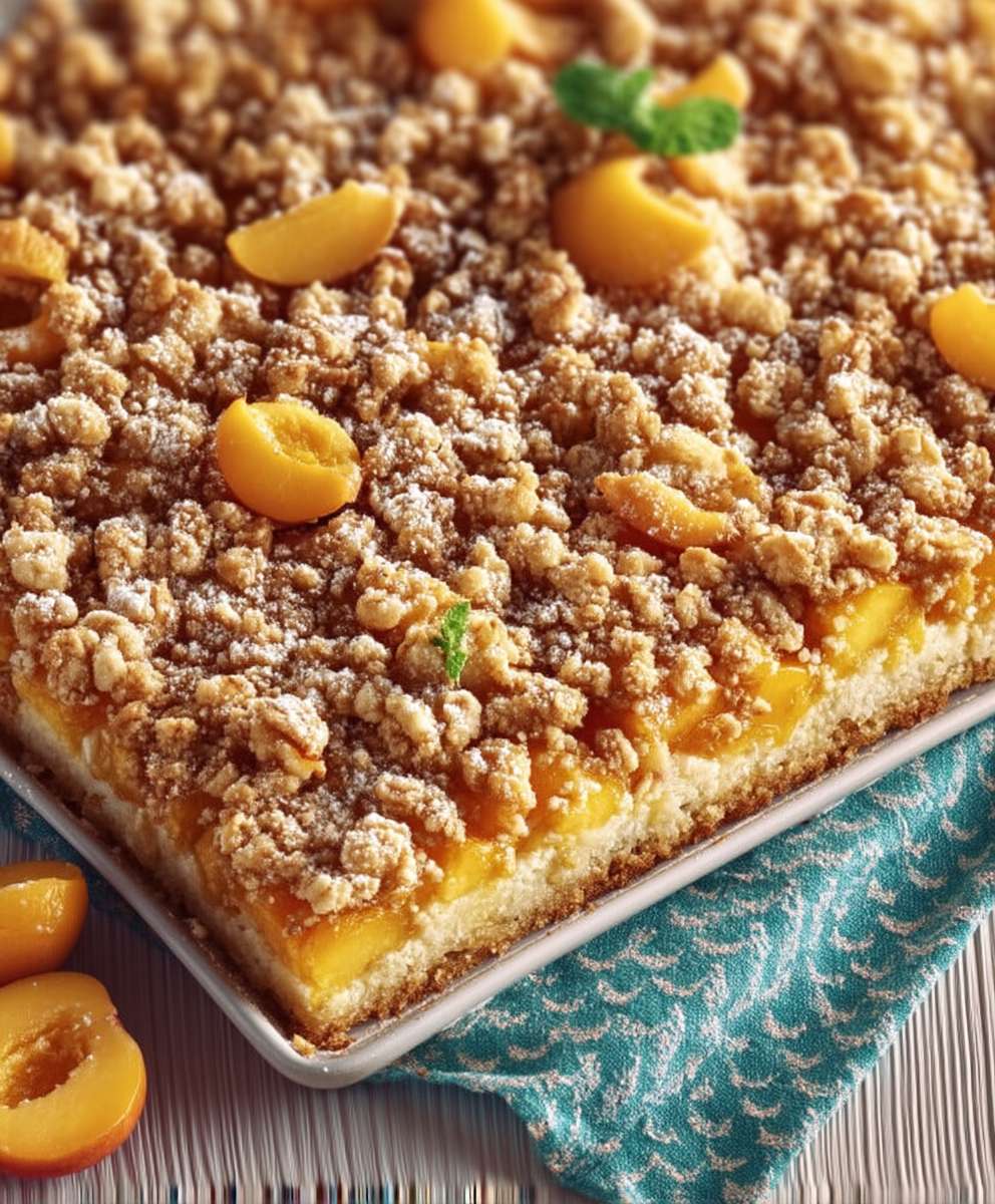 Aprikosenkuchen Streusel backen