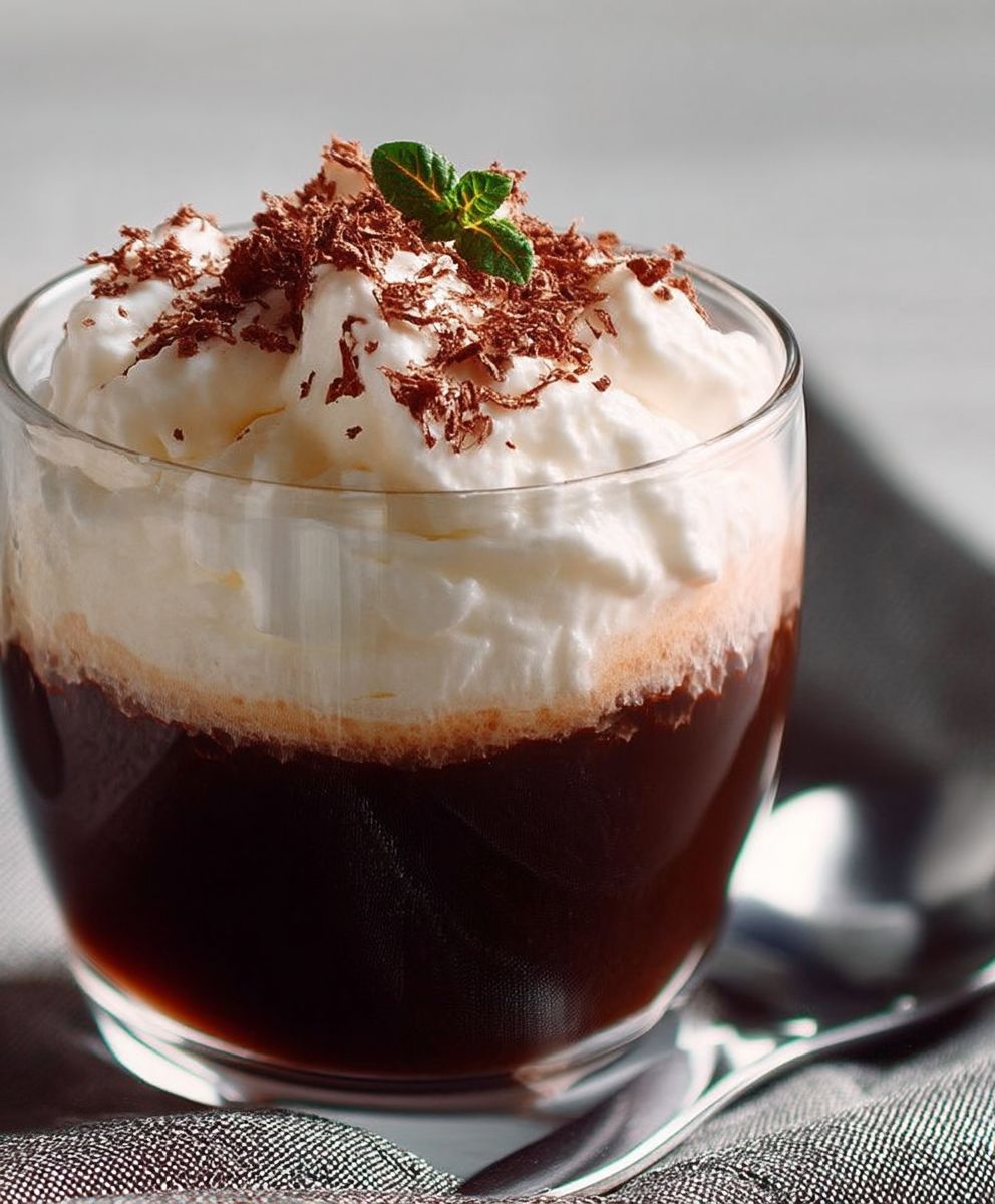 Kaffeegelee mit Sahne