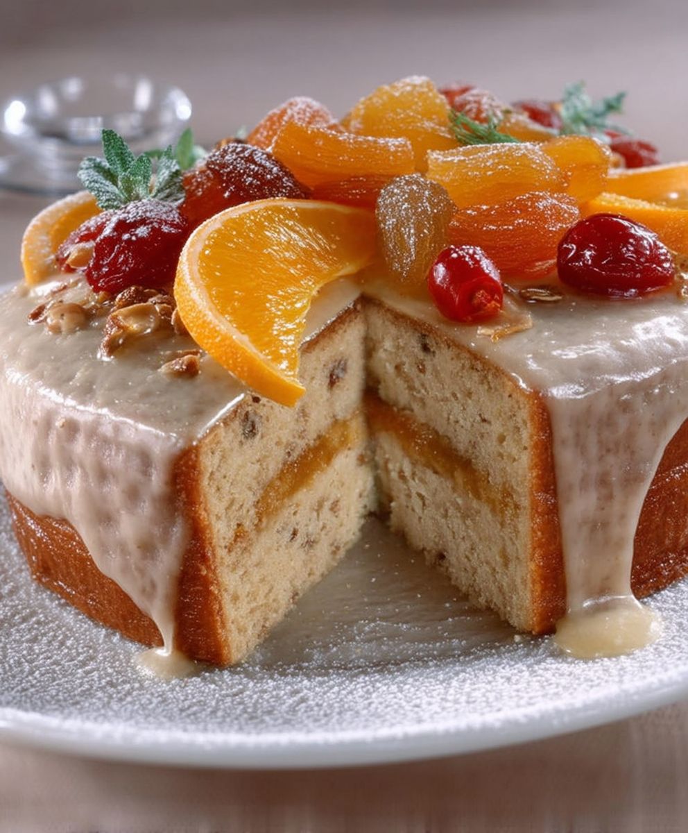 Orangen Marzipan Torte backen