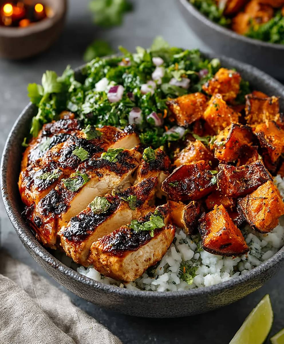 Grillhähnchen Süßkartoffel Ofen