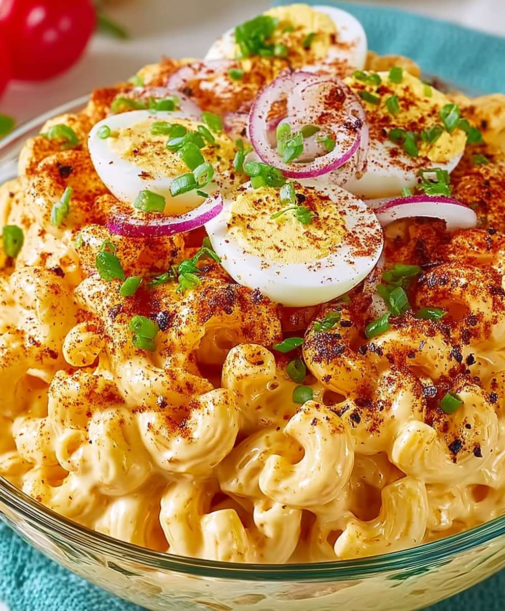 Teufels Eier Makkaroni Salat