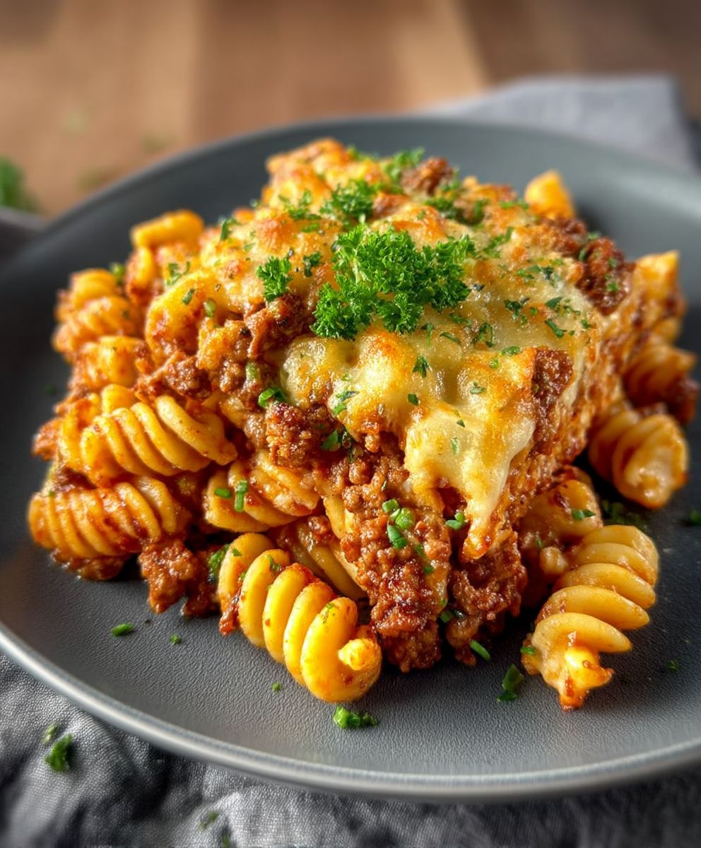 Nudelauflauf mit Hackfleisch