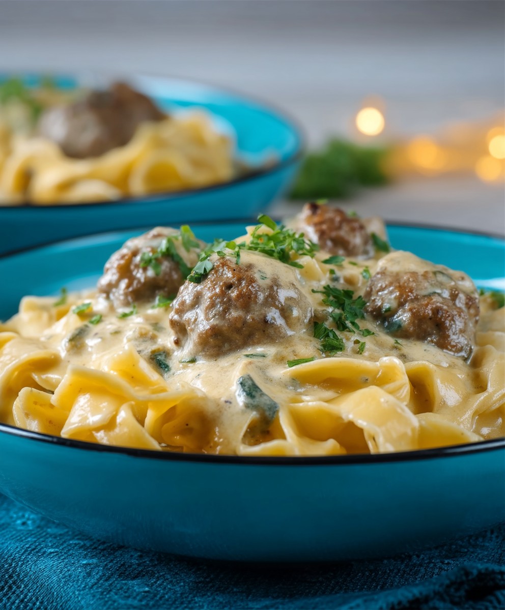 Köttbullar Pasta Hackbällchen Soße