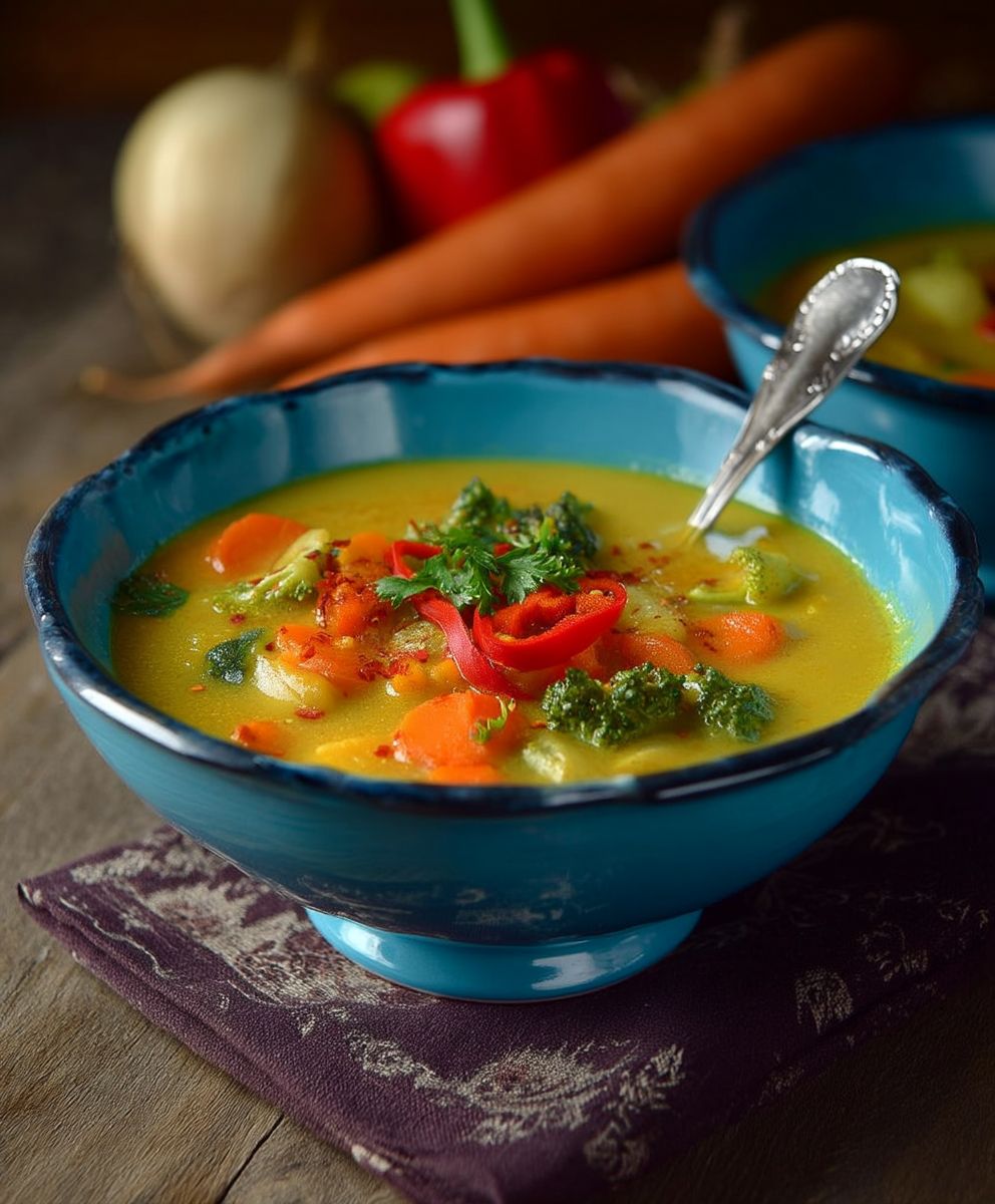 Curry Kokos Gemüsesuppe