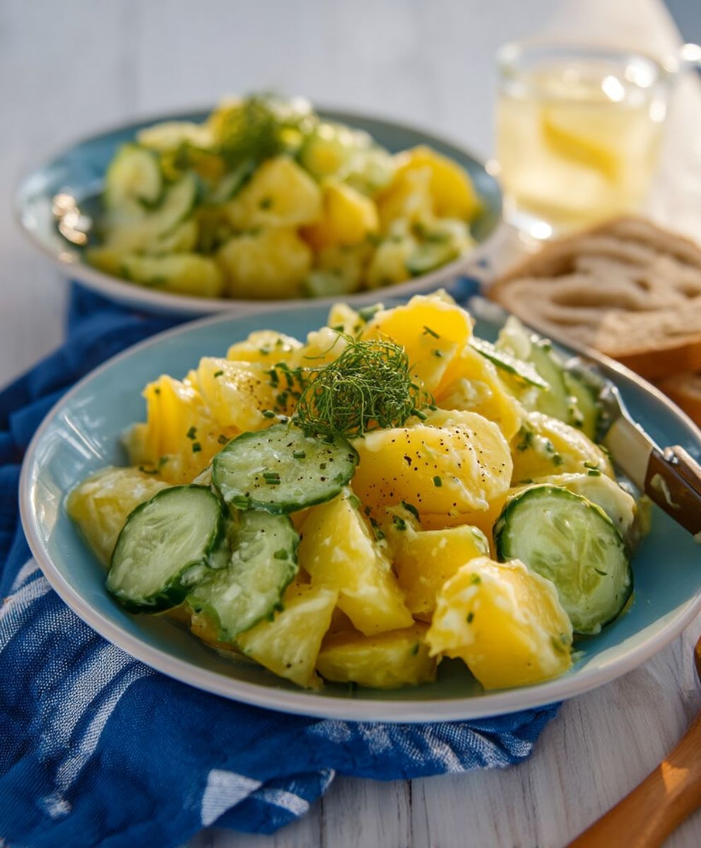 Kartoffelsalat vegan einfach Biergarten