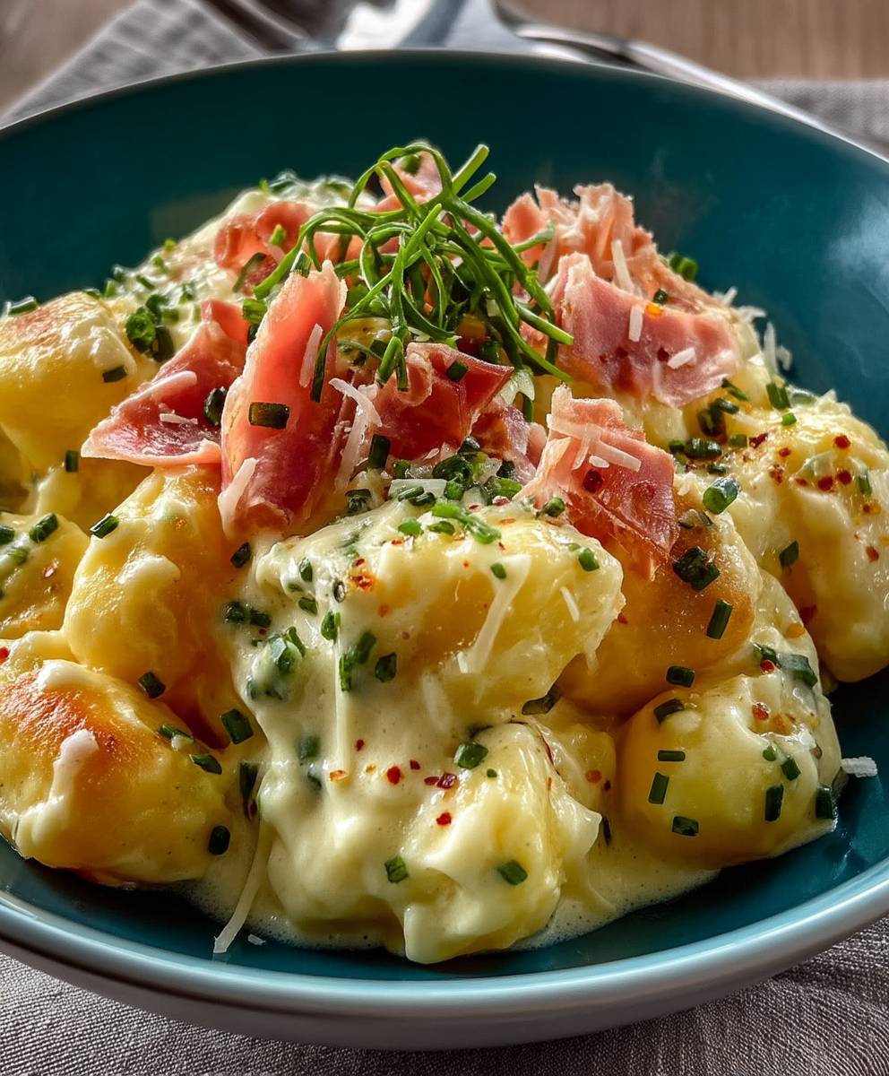 Käse Gnocchi cremige Soße