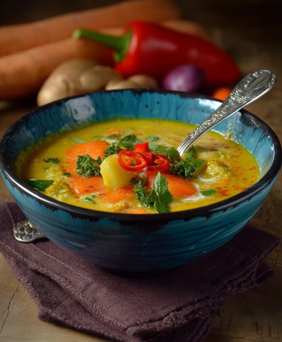 Curry Kokos Gemüsesuppe