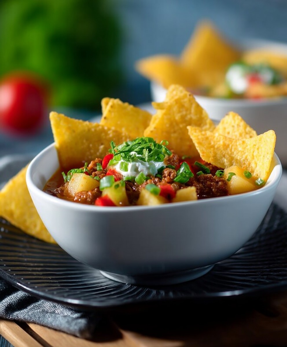 Paprika Hackfleisch Topf Nachos