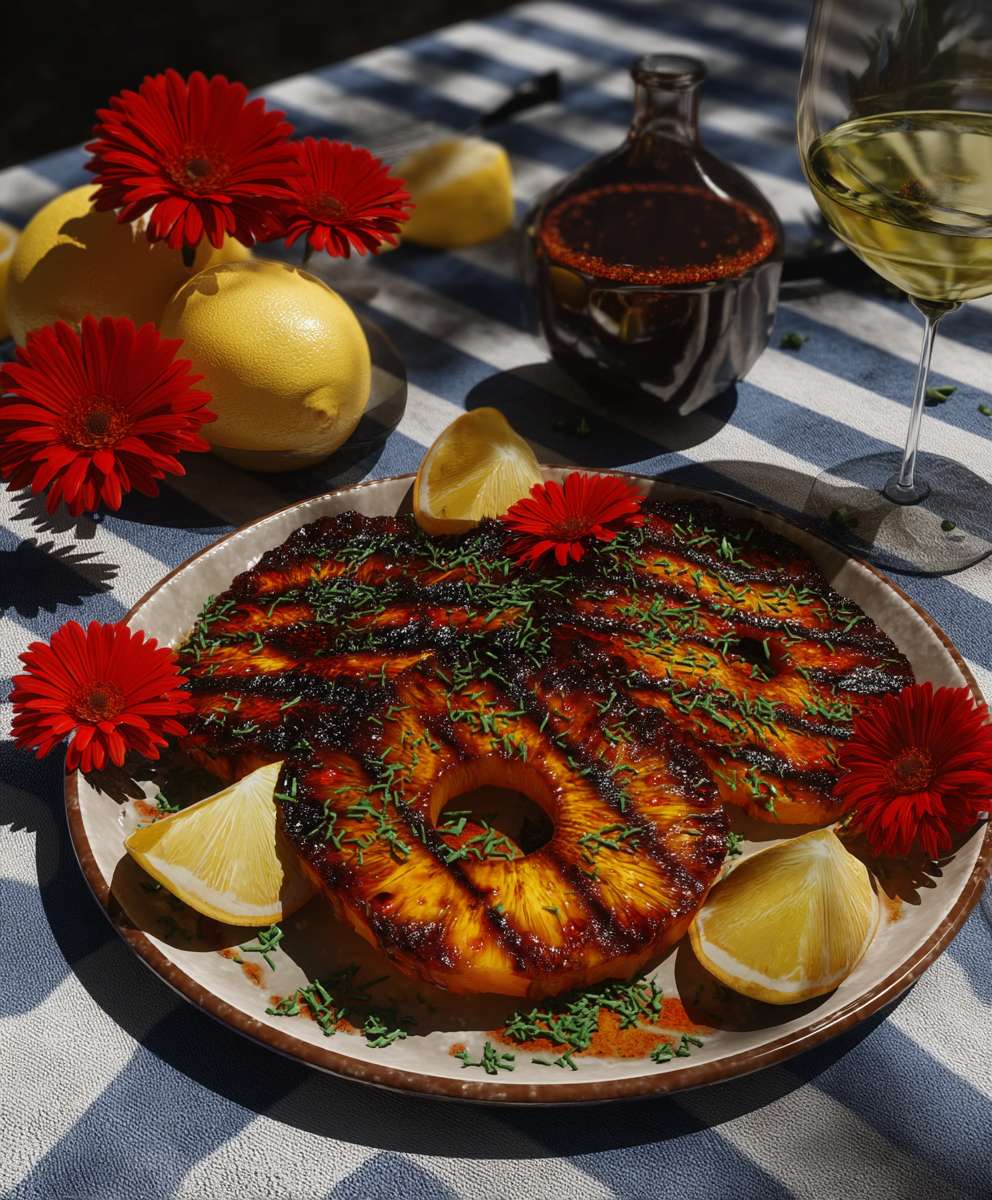 Gegrillte Ananas Brasilianische Art