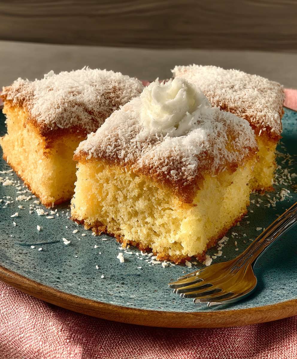 Buttermilchkuchen Kokos saftig fluffig