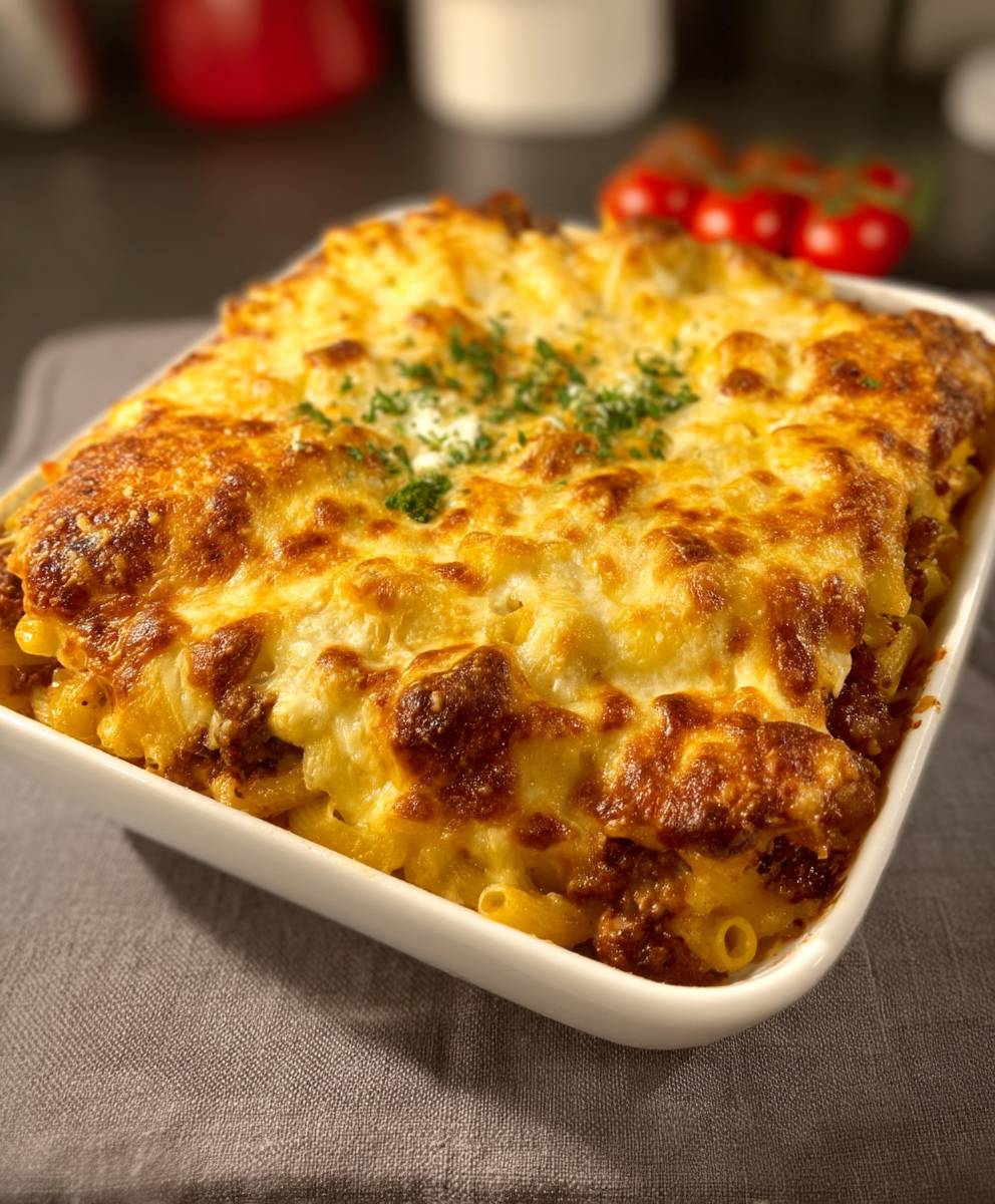 Makkaroni Hackfleisch Auflauf