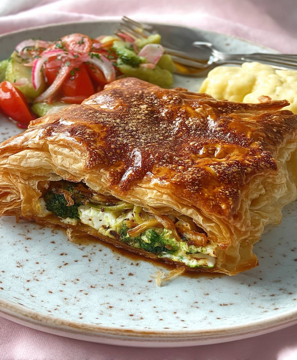 Blätterteigtaschen Gemüse Feta