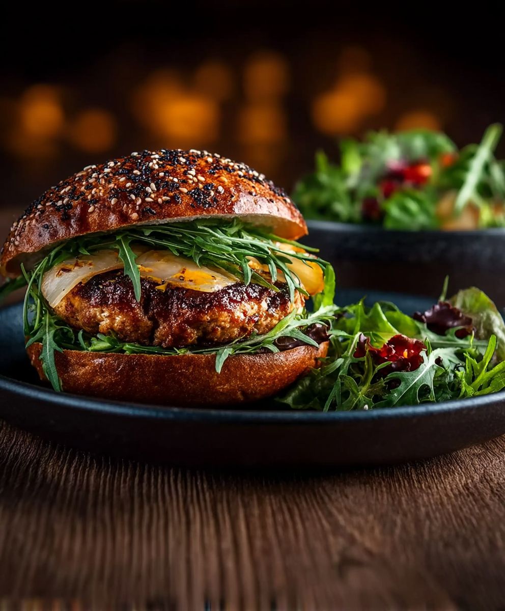 Wolkenburger mit Salat